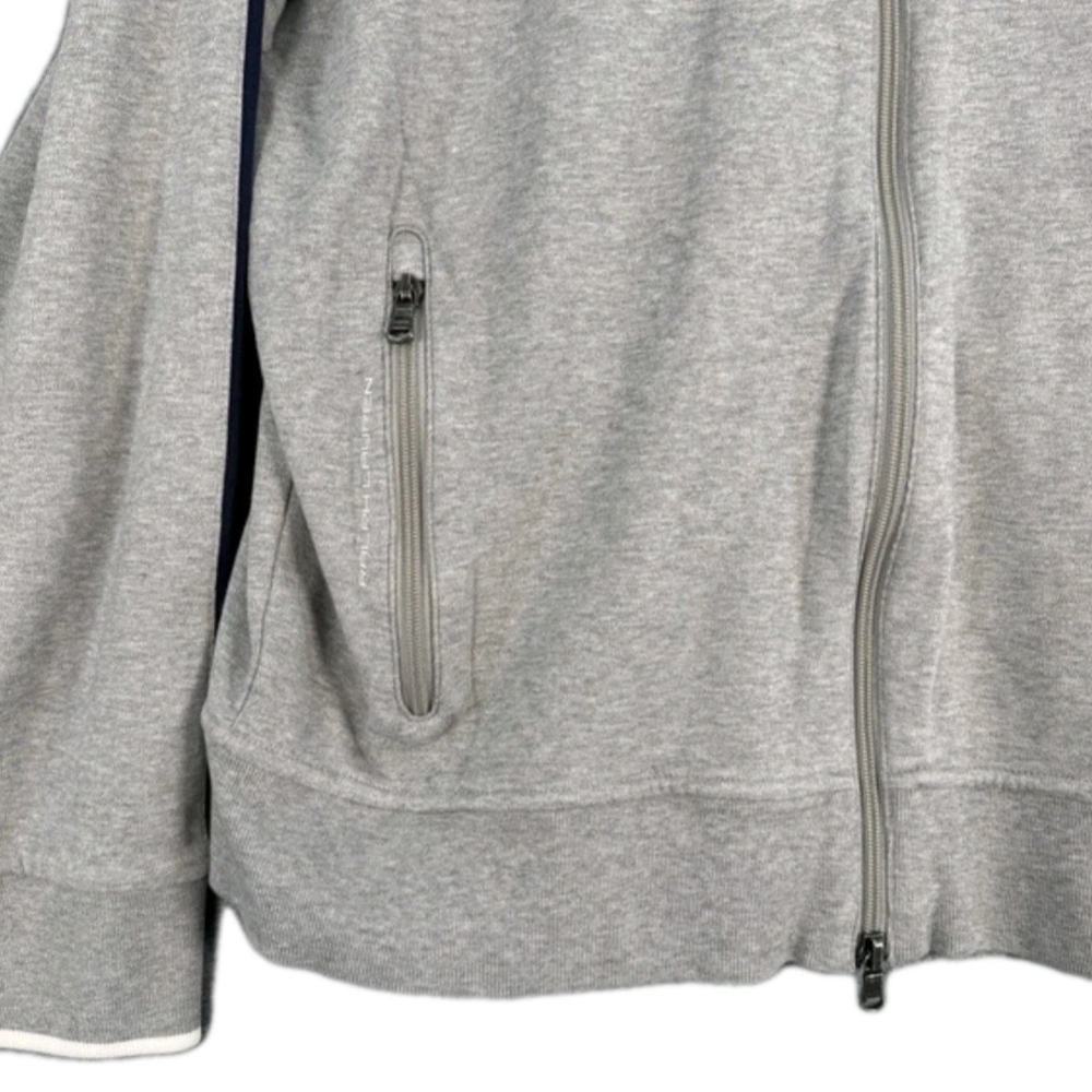 Polo Ralph Lauren Mens XL Heather Gray Full Double Zip Up Track Jacket - Picture 5 of 13